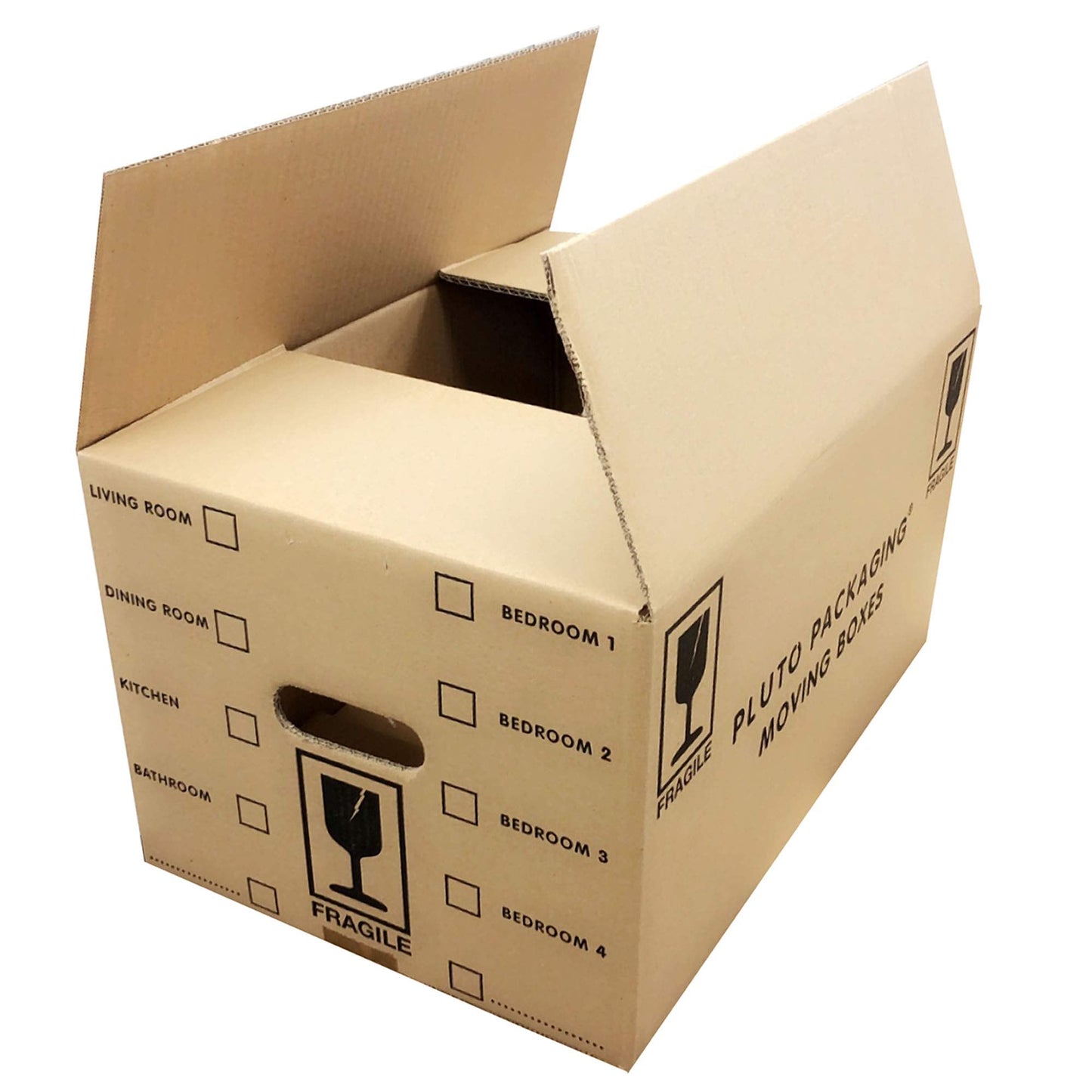10 Quality Strong 47cm x 31.5cm x 25cm 44 litres Packing Shipping House Moving Cardboard Boxes