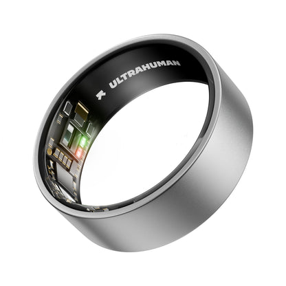 ULTRAHUMAN Ring AIR-Smart Ring Health Tracker, Size First Sizing Kit,Sleep Tracker,Smart Ring for Men/Women,Fitness Tracker (Made in The USA, Raw Titanium, 6)