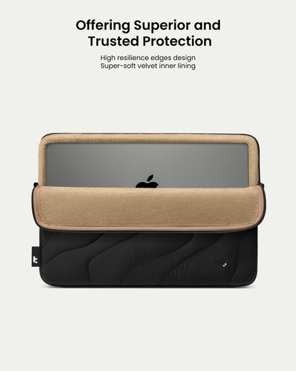 tomtoc 360 Protective Puffy Laptop Sleeve for 13-inch New MacBook Air M4/M3/M2/M1 (2025-2018) A3240 A3113 A2681 A2337, 13-inch MacBook Pro M2/M1, 13" iPad Pro M4 & Air M3/M2, Quilted Soft Puffer Bag