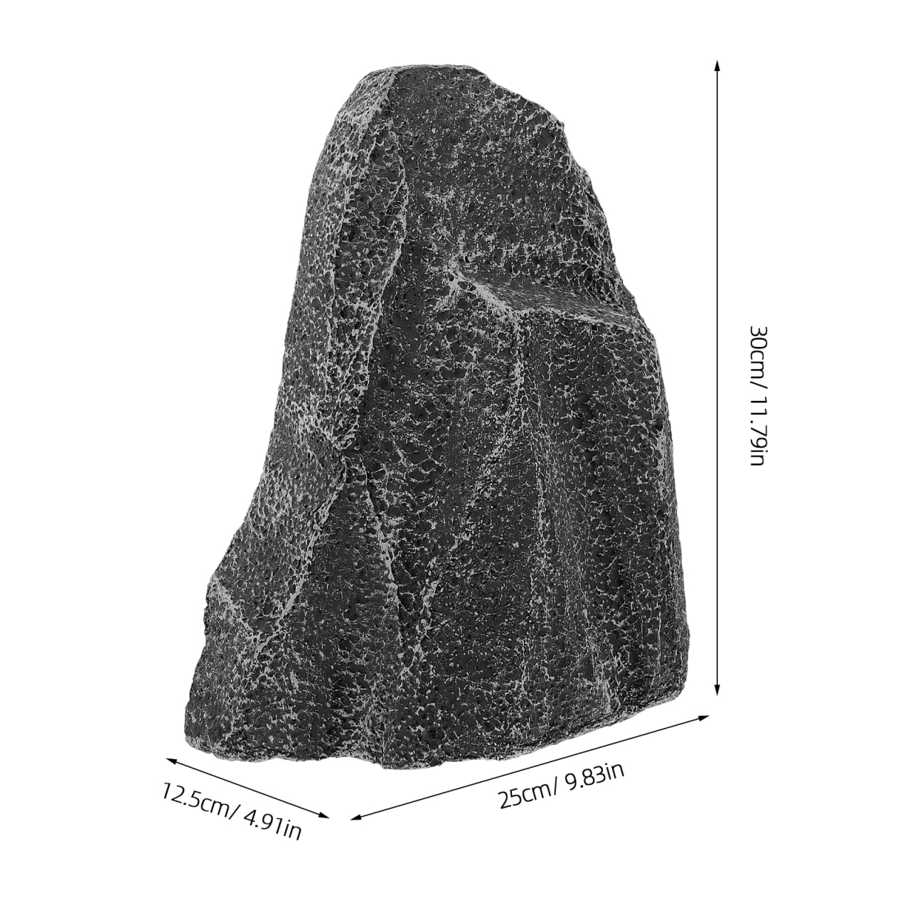 ifundom Lightweight Fake Rock, 11.81x8.66x4.92in Realistic Artificial Yard Rocks, Outdoor Foam Garden Decor Boulder for DIY Lawn Aquarium Terrarium Landscape Stones