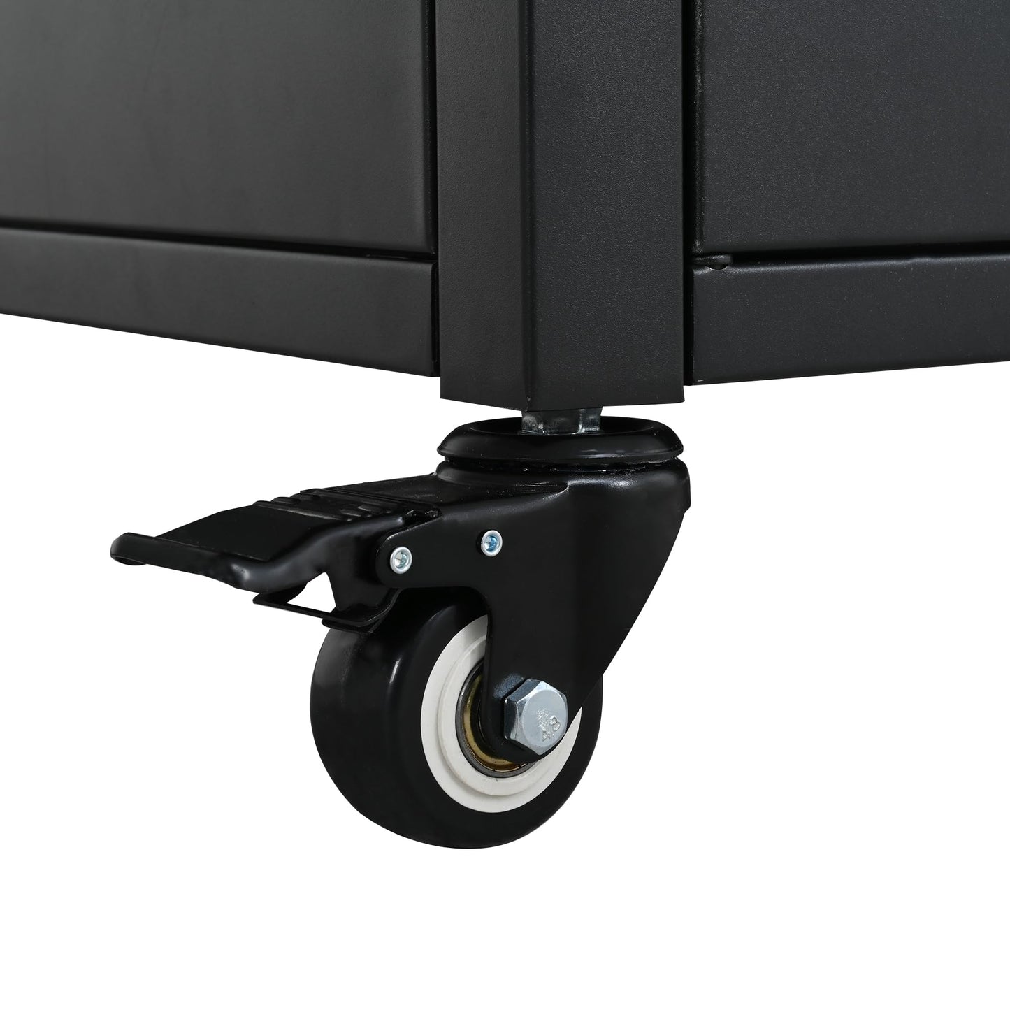Merax Foldable Outdoor Kitchen Island & BBQ Prep Cart with Stainless Steel Top &Trash Rack & Lockable Wheels & Storage Cabinets – Portable Patio Dining Station for Grilling & Backyard & Camping, Black