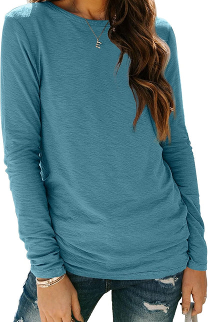 AUTOMET Long Sleeve Shirts for Women Business Casual Tops Fall Fashion Clothes Workout Plus Size Teacher Winter Outfits 2025