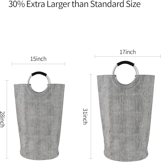 Dalykate Extra Large Laundry Basket 115L Collapsible Oxford Fabric Laundry