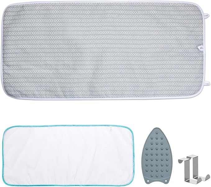 Seiritex Ironing Mat, Portable Ironing Pad 39.4 x 18.9 inch Table Top Iron