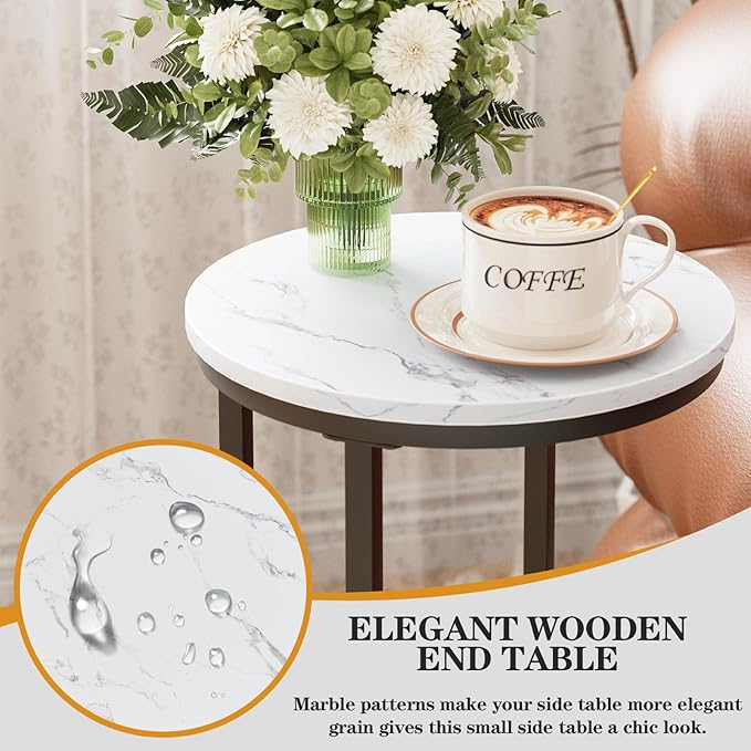 C Shaped End Table, Couch Side Tables