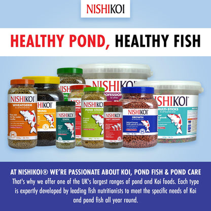 Nishikoi Growth Complete Food for Koi and Pond Fish - Small Pellets - 1250g