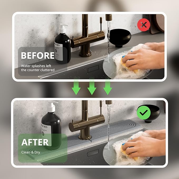 Quick Dry Sink Splash Guard