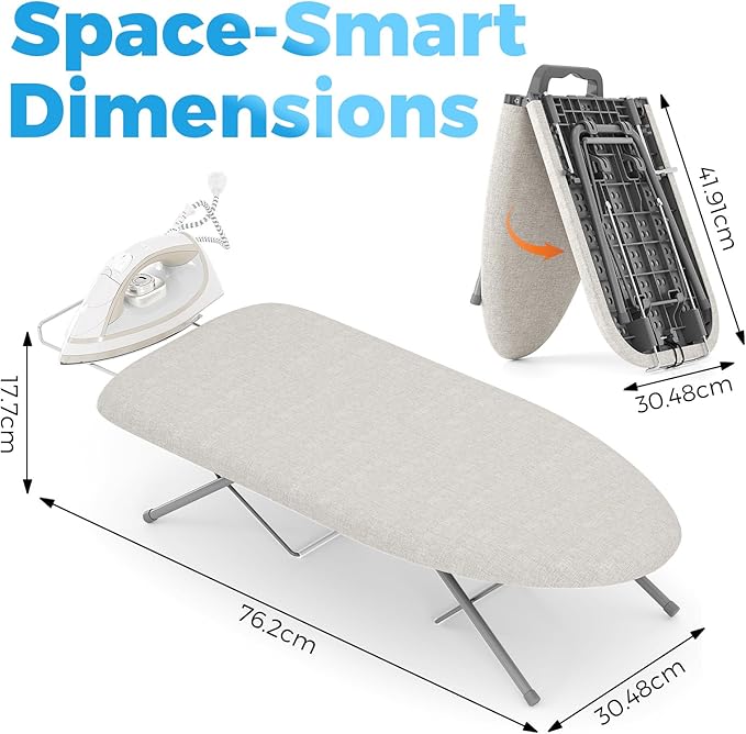 KINGBOARD Tabletop Ironing Board, Small Ironing Boards