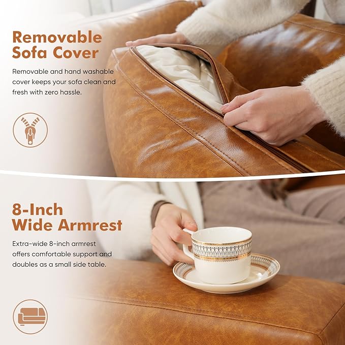 ABCASA Oversized Modular V Shaped Sectional Couches