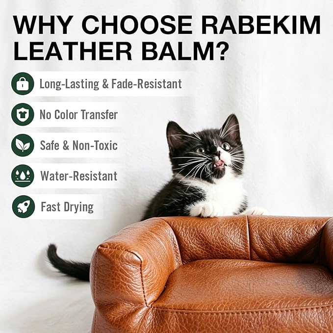 Dark Gray Leather Repair Kit, Leather Recoloring Balm – Restore & Repair Faded