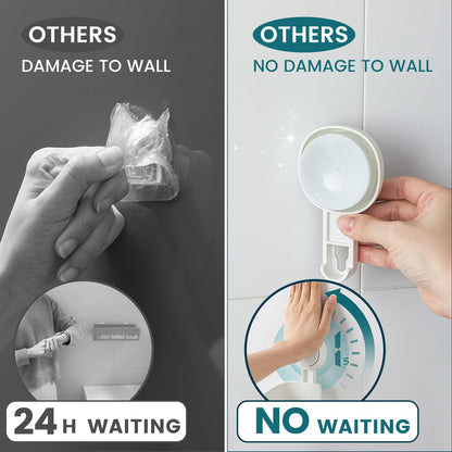 TAILI Shower Caddy Suction Cup 2 Pack, Shower Organizer Removable Bathroom Shelf, Storage Suction Powerful Max Hold 22lbs Bathroom Caddy Waterproof Holder, White