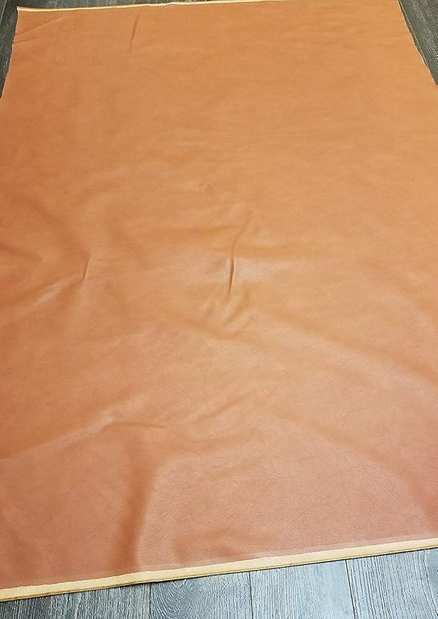 NAT Leathers | Tan Cognac Soft Faux Vegan Leather PU | 3 Yards Cut by the Yard
