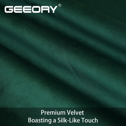 GEEORY Green Velvet Embroidered Christmas Tree Pillow Covers 18x18 Inch Set of 2, Xmas Decorations Farmhouse Winter Holiday Decor Cushion Case for Sofa & Bed GX006-18