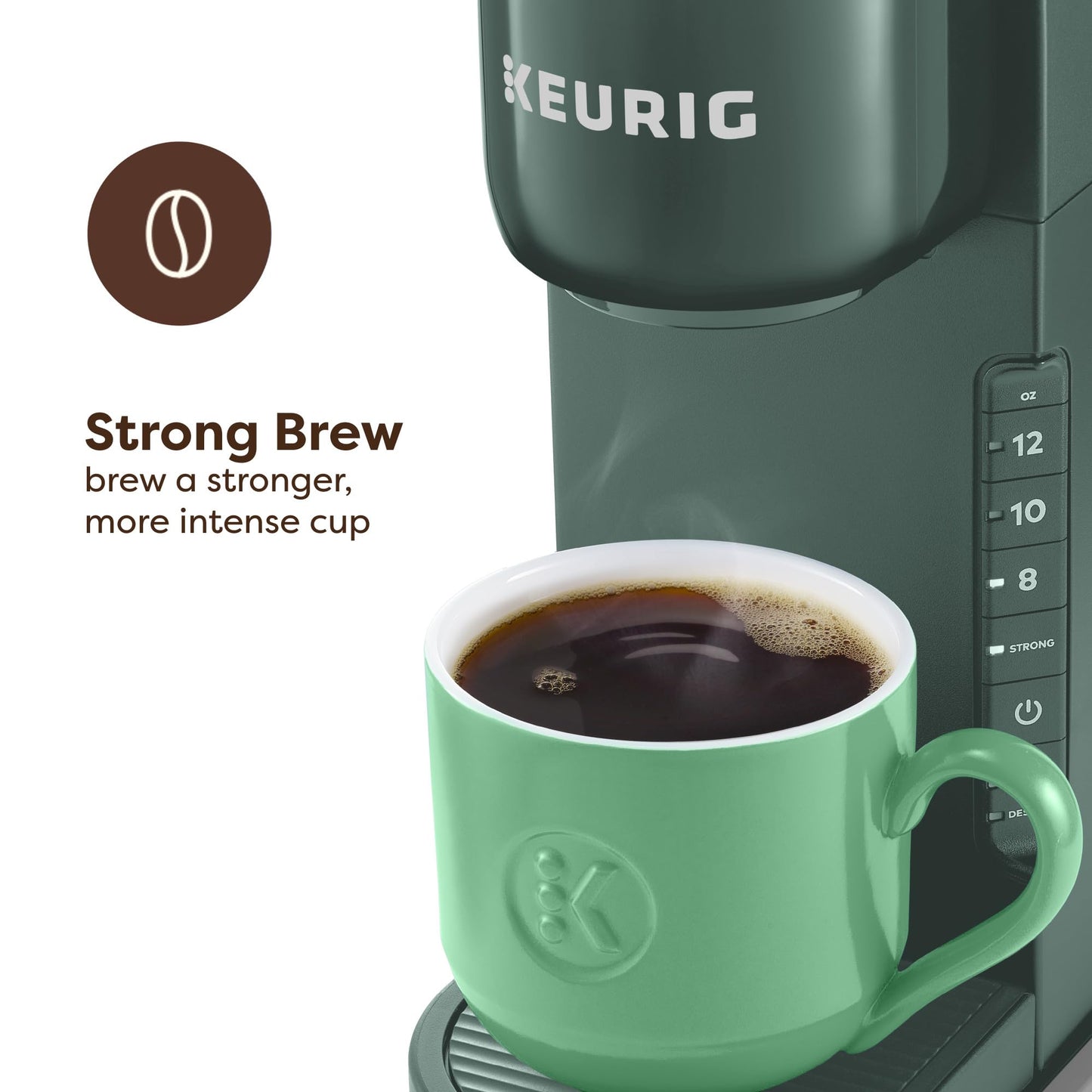 Keurig K-Express Single Serve K-Cup Pod Coffee Maker, 3 Brew Sizes, Strong Button Feature, 42oz Removable Reservoir, Black