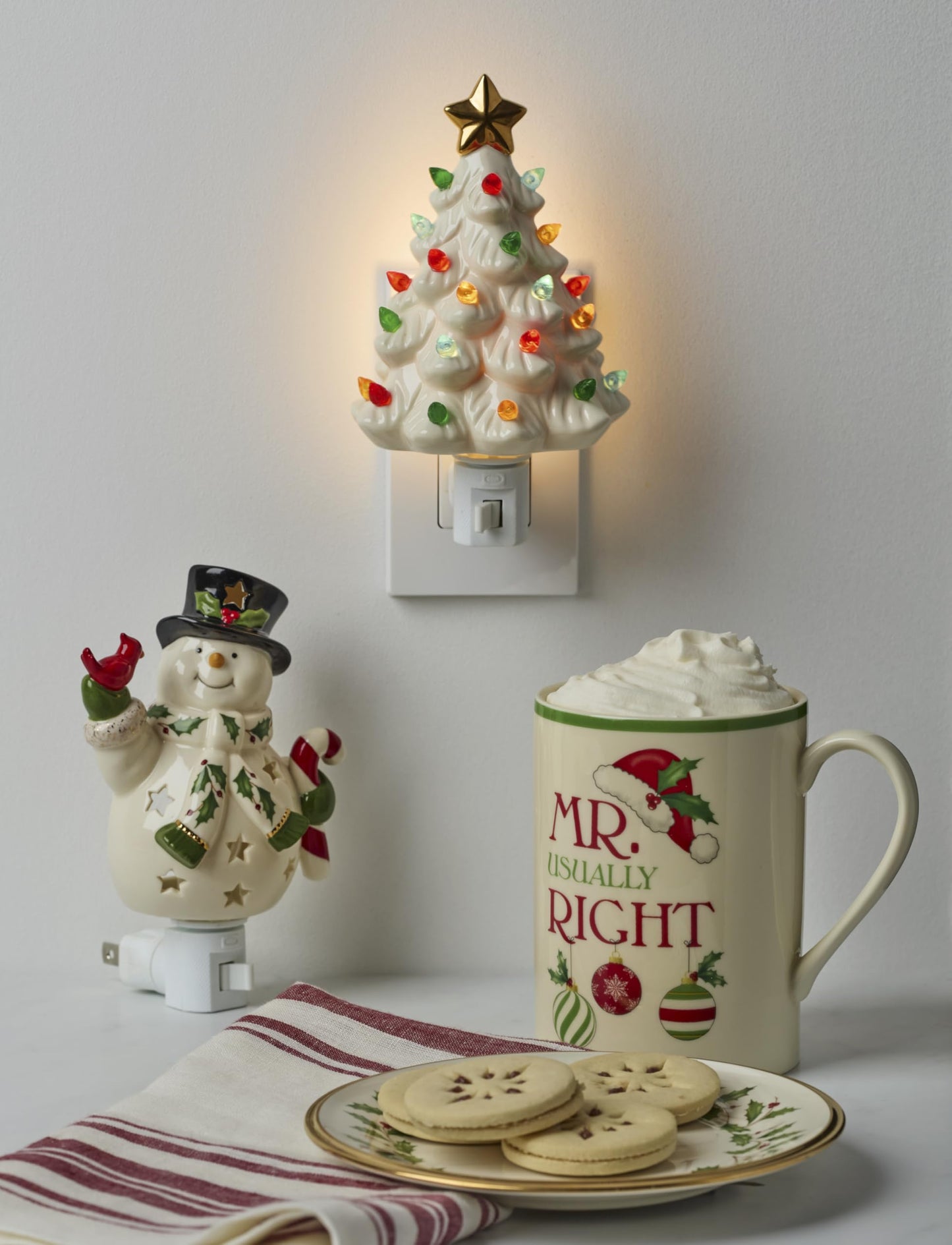 Lenox 897959 Treasured Traditions Tree Night Light, Christmas Decorations, Indoor Decor