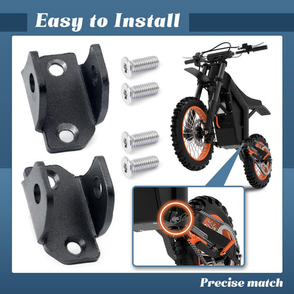 Esttlamer 1 Pair E-Dirt Bike Foot Pegs Bracket Holder Compatible with Tuttio Soleil 01, Footpegs Mount Aluminum Footrest Bracket