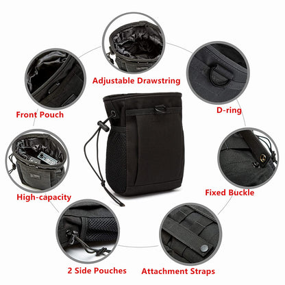 Rock Climbing Chalk Bag, goldhik Bouldering Chalk Bags with Quick-Clip Belt and 3 Pockets, Great Equipment for Rock Climbing, Gym Training, Gymnastics, Weightlifting