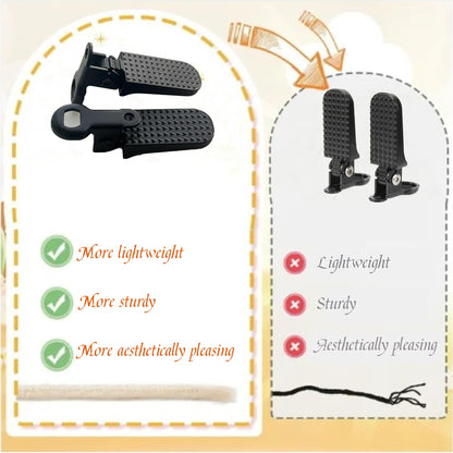 Tailcle Folding Bike Foot Pegs, 1 Pair Foldable Bicycle Rear Pedals Durable Aluminum Alloy Non-Slip Passenger Foot Pegs for Mountain City E-Bikes Folding Bikes (Black)