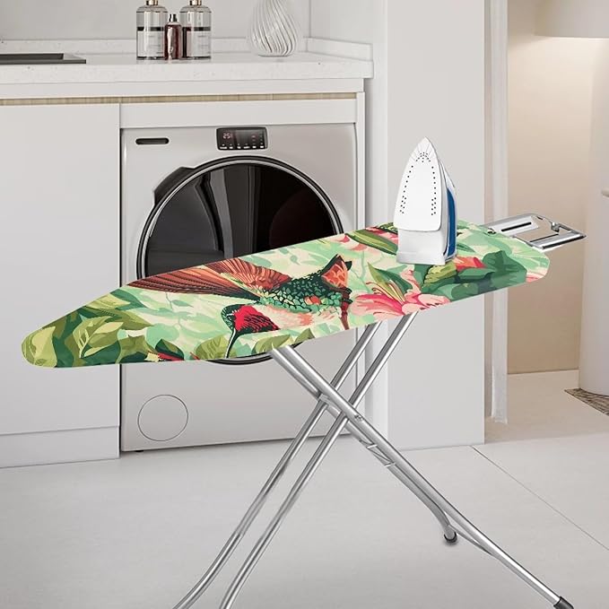 Hummingbird Monstera Ironing Board Cover Table Top Ironing Board Cover and Pad