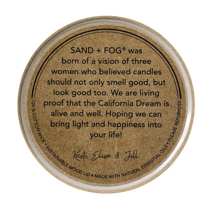 Sand + Fog Scented Candle - Chai - Additional Scents and Sizes – 100% Cotton Lead-Free Wick - Luxury Air Freshening Jar Candles - Perfect Home Décor for Your Cocktail Table – 34 oz