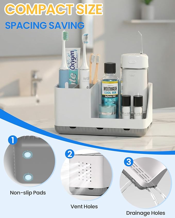 Toothbrush Holders for Bathroom Counter