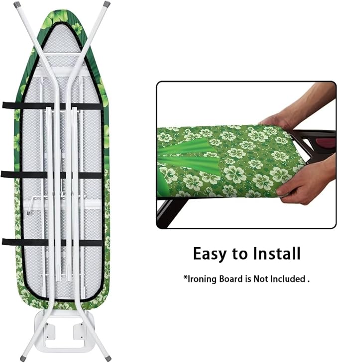 Green Leaf Ironing Board Cover