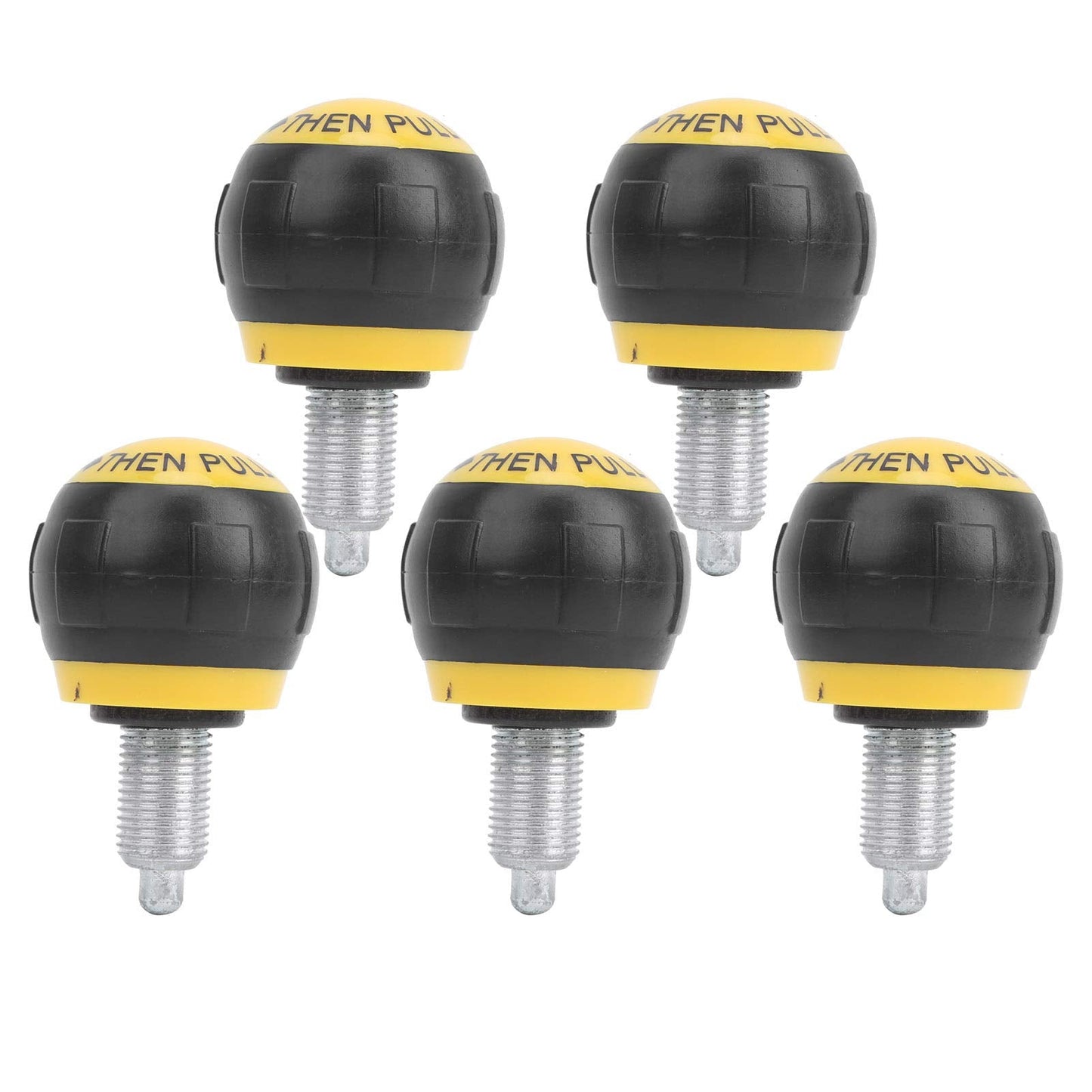 Joyzan Pull Pin Spring Knob, Exercise Bike M16 Pop Locking Screw Adjustment Release Fitness Universal Height Adjust Grip Replacement Equipment Training Machines Stationary Bicycle Weight Bench 5PCS