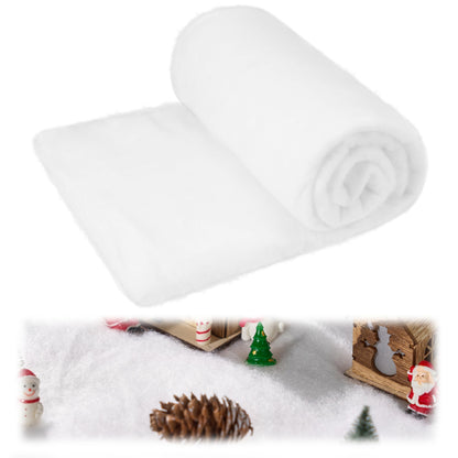 JOYIN Christmas Snow Blanket Roll (3x8 Ft,3 Pcs) for Christmas Decorations, Village Displays, Under The Xmas Tree-Thick White Soft and Fake Snow Cover for Holiday Decor and Winter Displays