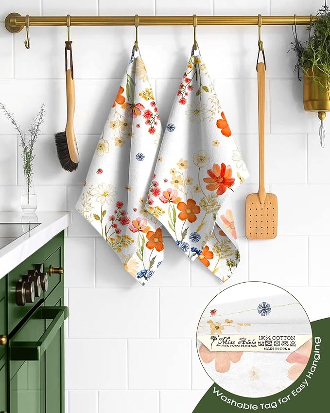 Flour Sack Kitchen Towels Set of 2-18x26 Cotton Dish Towels