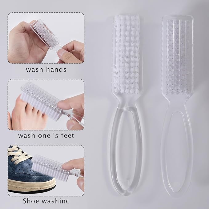 Yebeauty Nail Brush Fingernail Cleaner, Pedicure Nail Scrubber