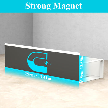 Metal 4 Pack Magnetic Spice Storage Rack Organizer for Refrigerator and Oven, Black Fridge Organizers and Storage