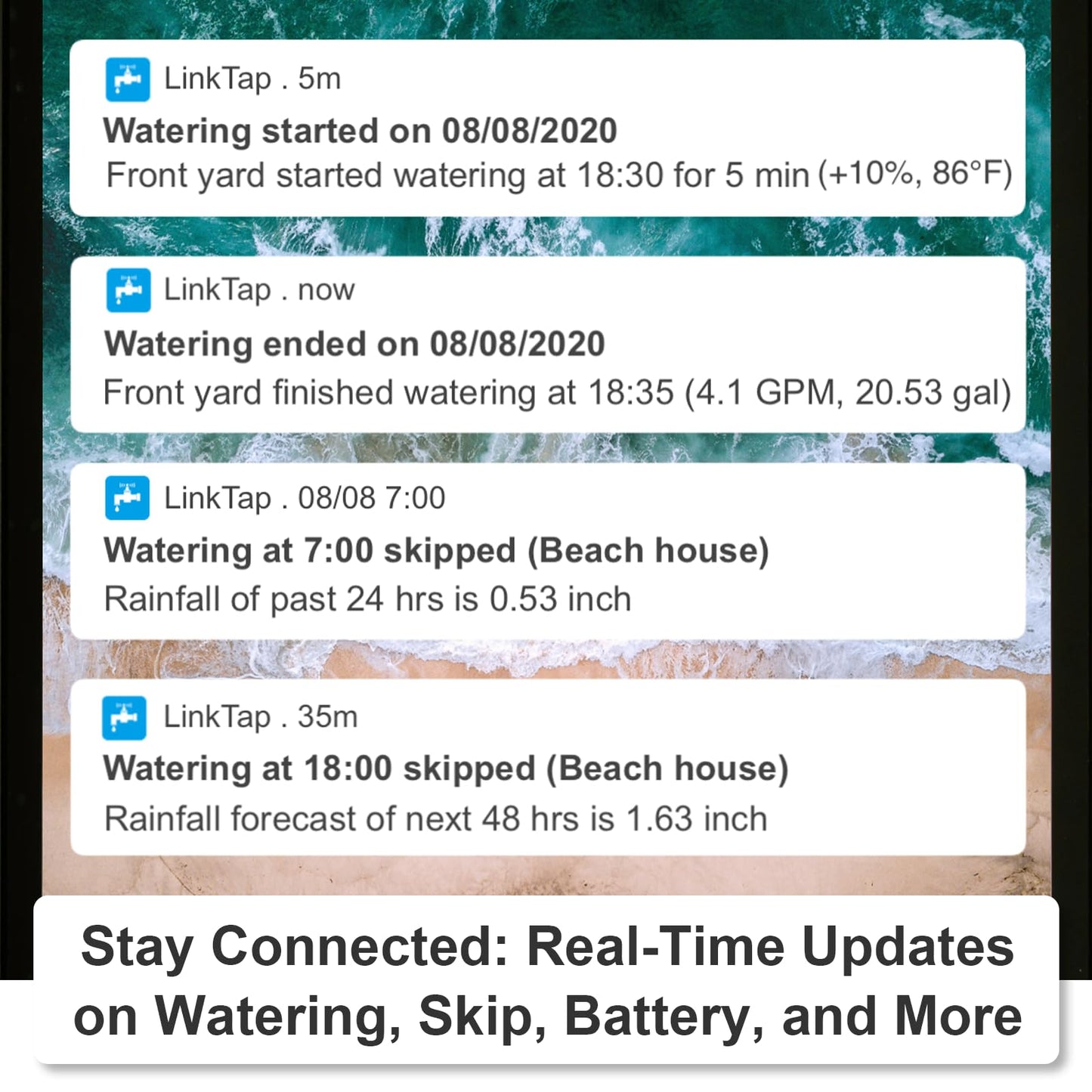 LinkTap G2S Smart Water Timer | Requires Gateway | Irrigation by Weather/Volume/Duration, Intelligent Fault Detection & Alerts, Wider Range Than WiFi, 2-Year Battery Life, 2-Yr Warranty