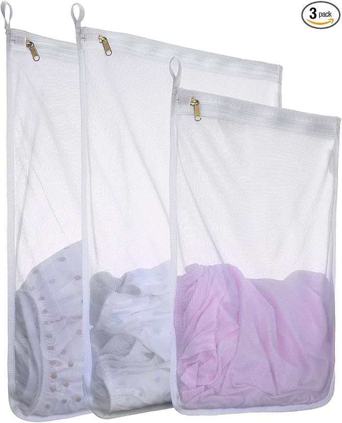 Reusable Mesh Laundry Bags, Delicates Garment Washing Bags