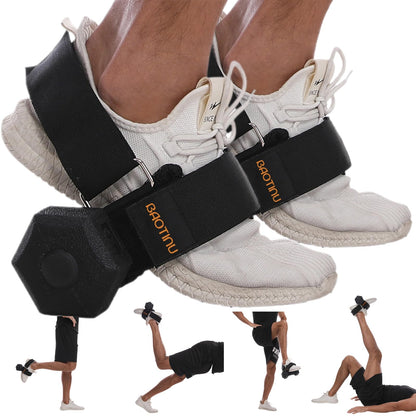2pcs Monkey Foot Dumbbell Attachment For Glute Kickback Women's Leg Exercise Workouts At Home Adjustable Ankle Gym Strap Foot Weights Lifting Attachments Equipment For Men Hamstring Curls
