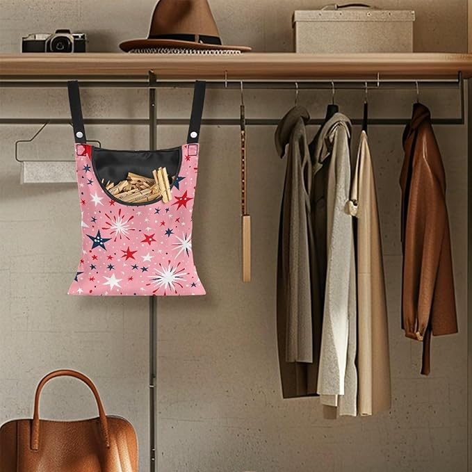 Clothes Pin Hanging Bag, Clothes Pins Bag Holder Outdoor 4.Stylish Clothespin