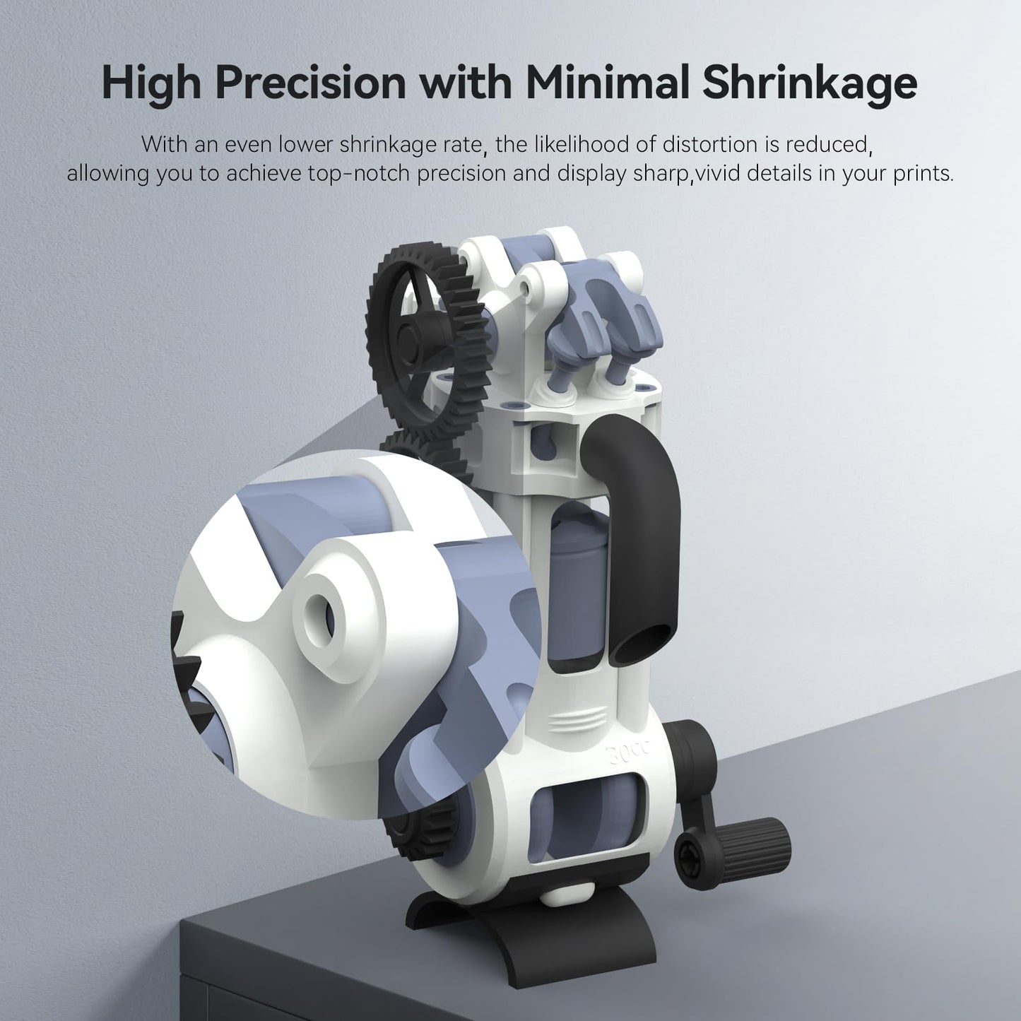 ANYCUBIC ABS-Like Resin Pro 2, 3D Printer Resin with Enhanced Strength and Toughness, High Precision and Minimal Shrinkage 3D Resin, Widely Compatible with All Resin 3D Printers(Grey,1kg)