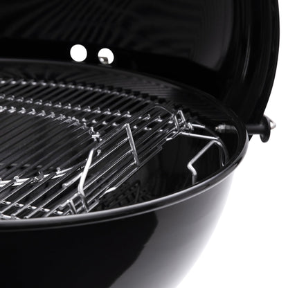 Weber Master-Touch Charcoal Grill, 26-Inch, Black – Premium Outdoor BBQ Grill with Tuck-Away Lid Holder & One‑Touch™ Cleaning System, Porcelain‑Enameled Kettle