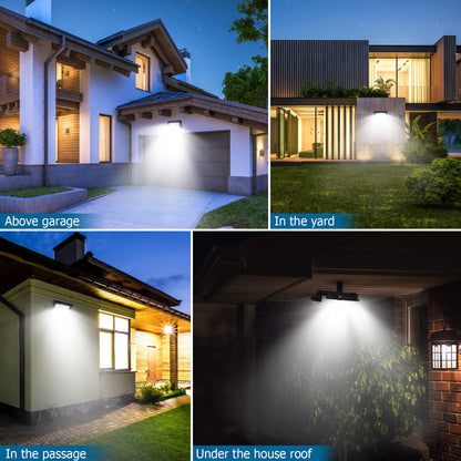 Aomeya Motion Sensor Outdoor Security Light, 30W 2750 Lumen LED Floodlights with PIR Sensor, IP66 Waterproof Motion Sensor Outdoor Wall Light with Remote Control for Garden, Backyard, Garage (30W)