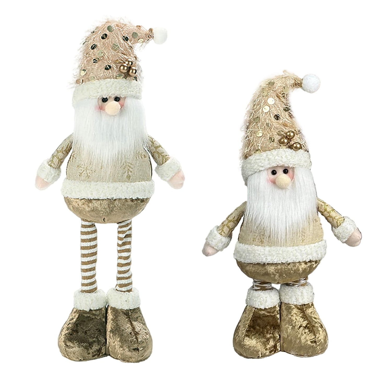 Starsouce Christmas Plush Decorations Xmas Festive Snowman Reindeer Santa Figurines Indoor Ornaments Mantel Fireplace Tabletop Tree Hanging Decoration Holiday Home Decor