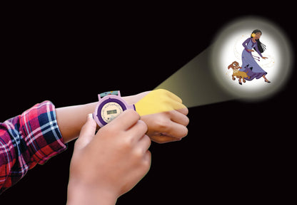 LEXIBOOK, Disney Wish - Adjustable Projection Watch Digital Screen - 20 Images of The Movie Wish - for Children - DMW050WI