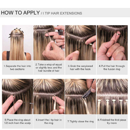 Hair Extensions Tools Kit Professional Hair Styling Tools Accessory 500 Pcs Micro Ring Beads 1 Plier 2 Hook Needle Pulling Loop 2 Plastic Alligator Hair Clips, for Fairy Hair Tinsel (Beige)