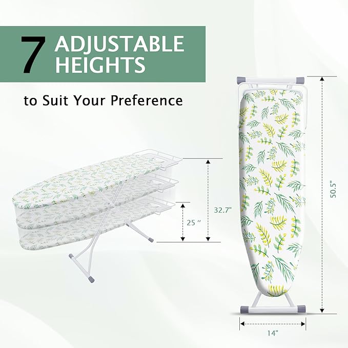 SheeChung Ironing Board 13"x43", Foldable Ironing Boards