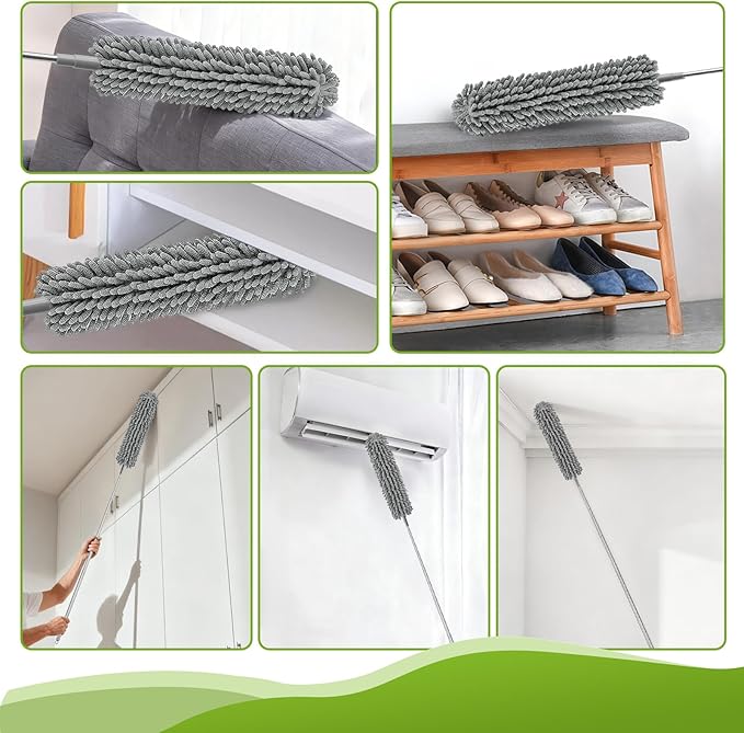 12-in-1 Professional Deep Cleaning System, 100-inch Extendable Duster