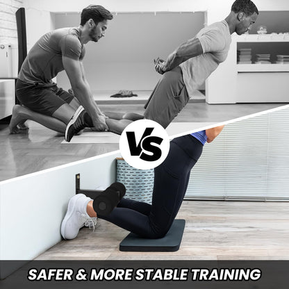 Nordic Hamstring Curl Squat Rack Attachment, Sit Up Assistant Device Abdominal Core Workout, Bulgarian Split Squats, for Power Rack Power Cage