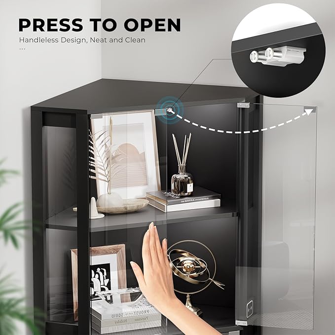 BROTTAR Corner Display Cabinet