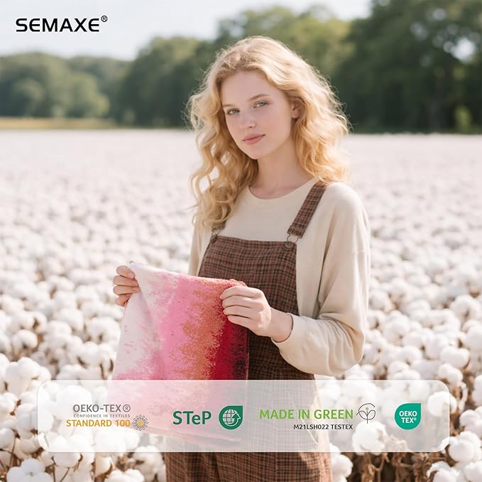 SEMAXE 12 Pack Hand Towels for Bathroom, 100% Cotton Towels