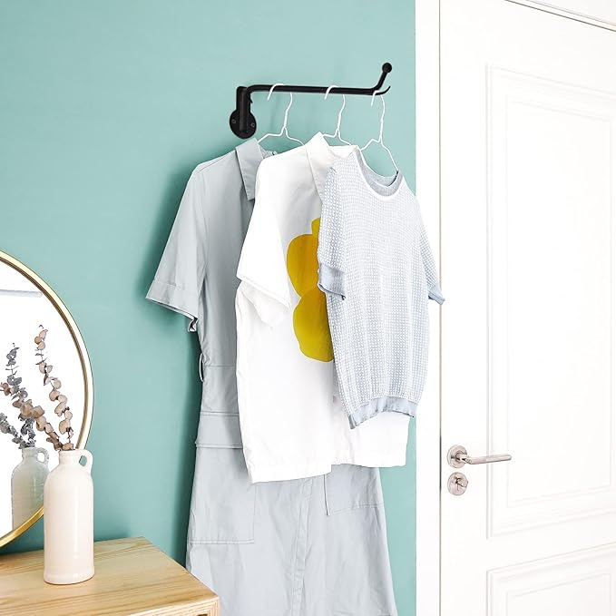 Mkono Wall Mounted Drying Rack Laundry Clothes Hanger