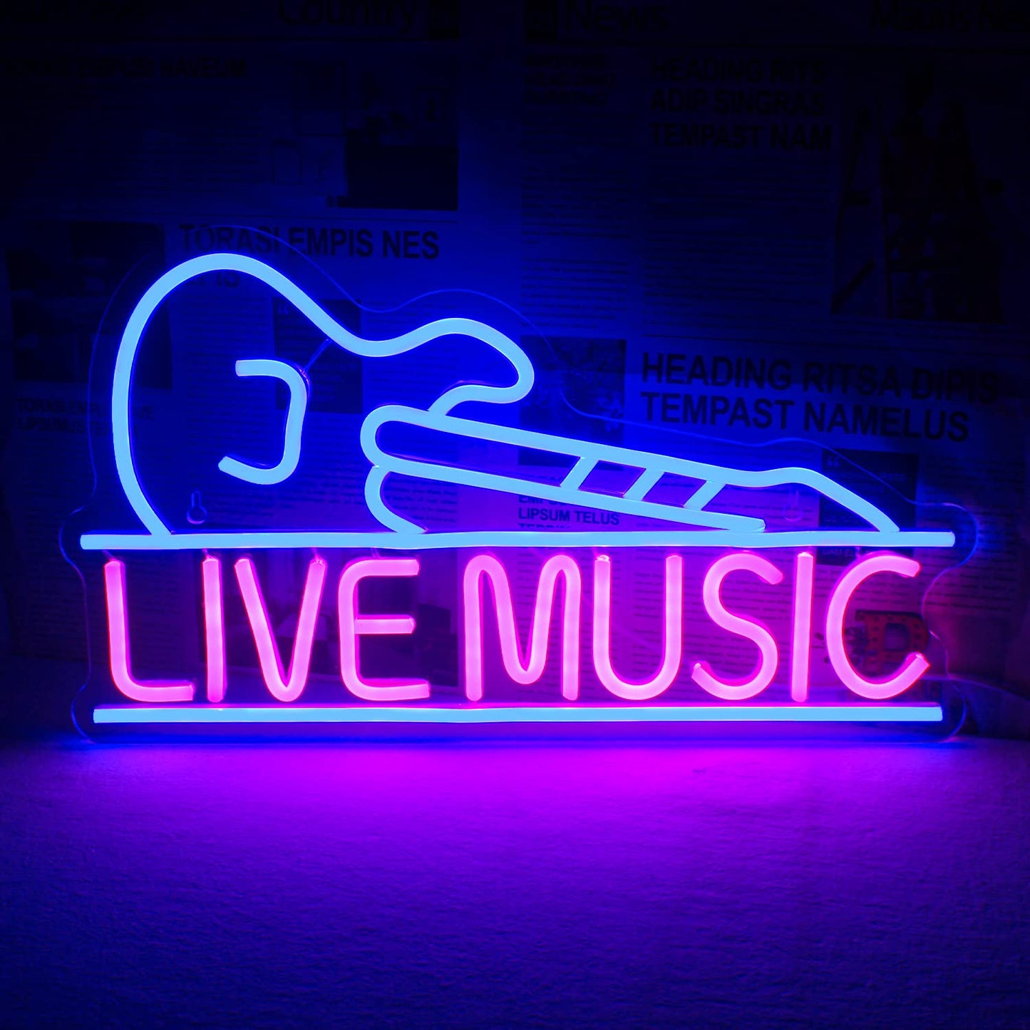 Horseneon Good Food Good Mood Neon LED Sign, Food Neon Signs for Wall Decor, Good Food Good Mood Neon Light with USB Powered for Snack Shop, Restaurant, Fast Food