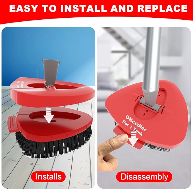 2 Pack Upgrade Scrub Brush Replace Heads Compatible