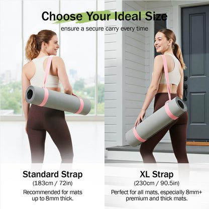 Slim Panda Yoga Mat Straps for Carrying, Adjustable Yoga Mat Carrier Sling Fits All Mats(Mat Not Included)